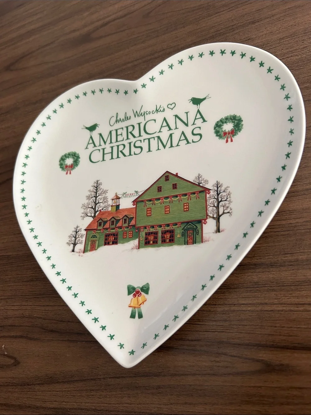 Charles Wysockis Americana Christmas Dish by Nikko